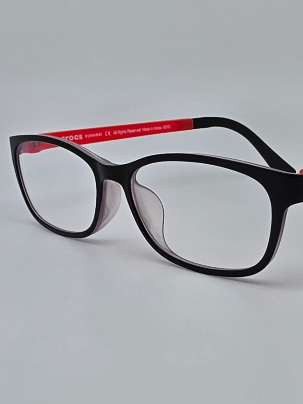 Crocs Eyewear Mod. JR6005 Col. 20PK Black Hot Pink Kids Eyeglasses Frame 47mm